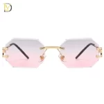 Diamond cut - Pink/gold