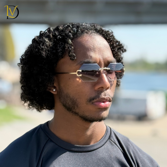 Diamond cut - Grey/gold