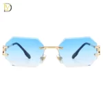 Diamond cut - Blue/gold