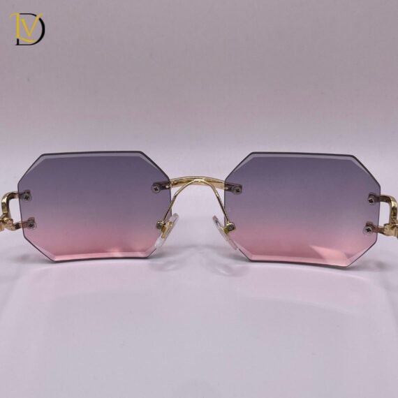 Diamond cut - Pink/gold